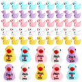 Mini Jesus Resin Ducks - Jesus Loves You Style, 80 Pack Faith Symbols
