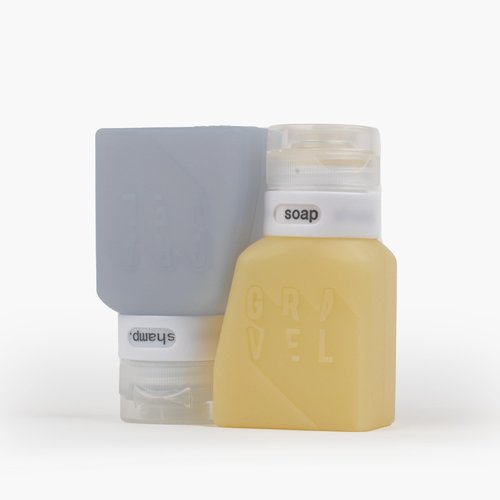 Gravel TSA Approved Travel Bottles – Leakproof, BPA-Free, Compact Toiletry Containers (4-Pack, 3oz)