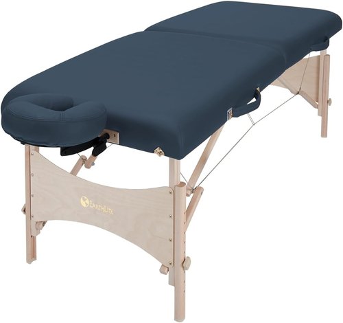 EarthLite Harmony DX Portable Massage Table - Complete Package with Face Cradle & Carrying Case | 30" x 73", Agate