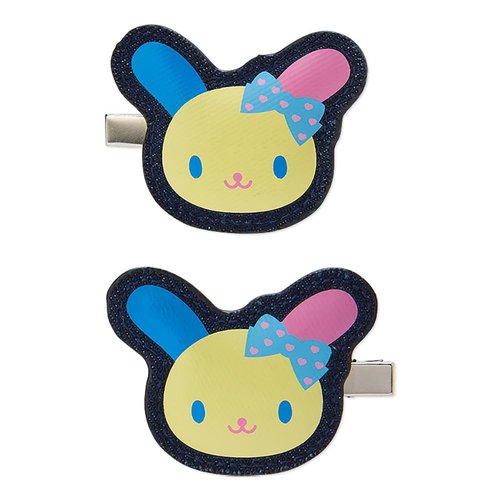 Sanrio 948870 Usahana Hair Clip Set (Heisei Character Ribbon)