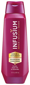 Infusium Repair and Replenish Conditioner - Nourishing Formula with Keratin & Argan Oil | 13.5 oz for All Hair Types