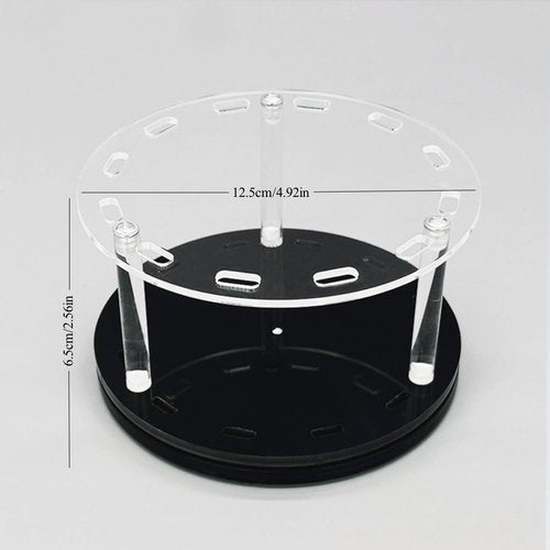 12 Holes Rotatable Acrylic Tweezers Holder, Grafting Eyelash Makeup Tweezer Stand Display Extensions Organizer Individual Training Tools (Black)
