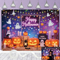 Halloween Neon Pumpkin Ghost Backdrop 8x6FT Kids Party Photo Booth Decorations - Variation of THIS listing