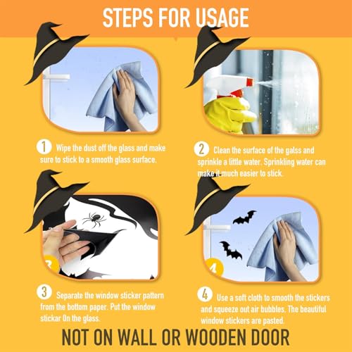 Halloween Window Decals Silhouette Stickers - C2510 Variation