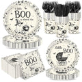 144-Pack Halloween Baby Shower Disposable Plates Cups Napkins Party Supplies