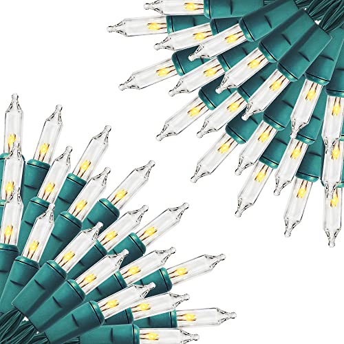 FUNPENY Warm White Christmas String Lights 2 Pack 300 Count 60ft Indoor Outdoor