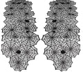 Halloween Black Lace Spiderweb Table Runner 2 Pack 18x72 Inch - Variation of THIS listing
