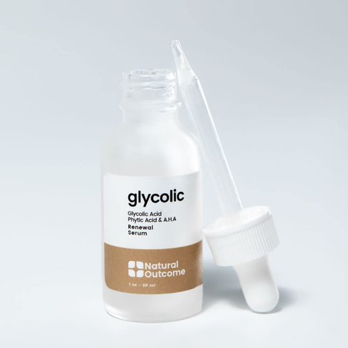 Natural Outcome Glycolic Acid/AHA 12% Renewal Serum | Anti-Aging Exfoliating Facial Serum | Increases Cell Turnover Leaving Behind Smoother Skin | Clarifies Acne and Rejuvenates Skin | 1 Oz
