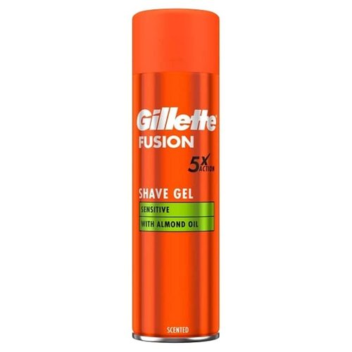 Gillette Fusion5 Ultra Sensitive Men's Shaving Gel 200 ml, Leaves Skin Feeling Clean and Comfortable