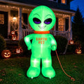 6 Ft Inflatable Alien Halloween Yard Decoration with LED Lights - Alien Variation