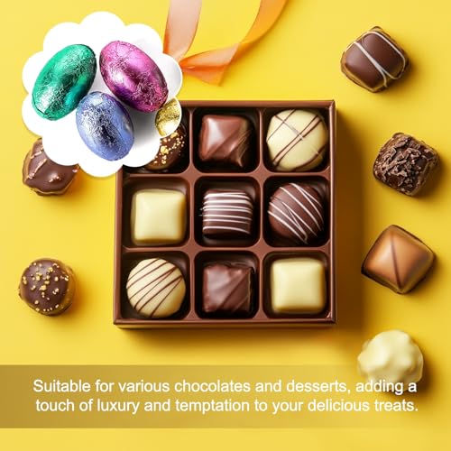 Silver Foil Candy Wrappers 3.5x3.5 Inch - 200 Pcs Square Aluminum Wraps for Chocolate & Snacks