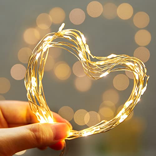 Battery Operated Fairy Lights 8 Pack 7ft Warm White String Lights - DIY Decor