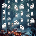 Halloween Ghost Garland Pixel Cute Boo Decorations Ghost Party Banner - Variation of Ghost