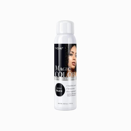 Nicka K Magic Color Spray - Vibrant Black Hair Color Spray for Instant Transformation