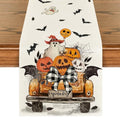 13 x 120 Inch Halloween Jack-O'-Lantern Pumpkin Ghost Spooky Table Runner Orange