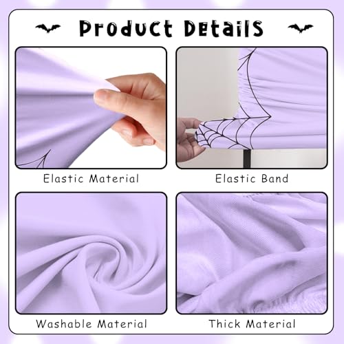 Purple Halloween Arch Backdrop Cover for Baby Shower & Party Photography - 6 Ft Stretchy Arch Cover - Variation of THIS listing