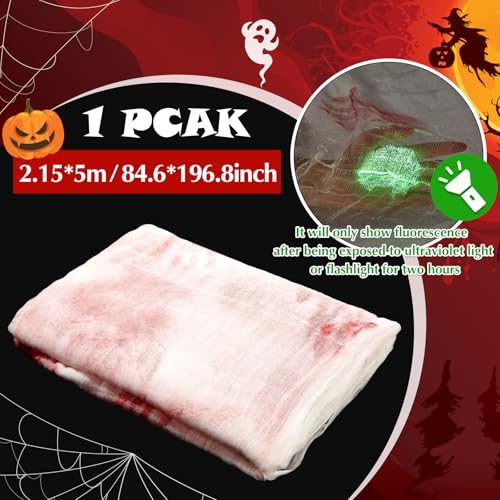 Halloween Creepy Cloth - Bloody Glow 85 x 197 Inch Spooky Decor, Variation of THIS listing