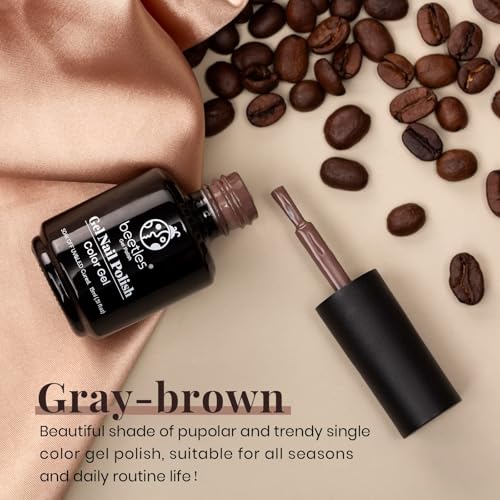 Dark Gray Brown Gel Nail Polish - 15ML Creame Brown Variation of THIS listing