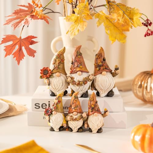 Valery Madelyn Medium Fall Gnome Decorations Set - 3 Pcs Indoor Outdoor Autumn Decor