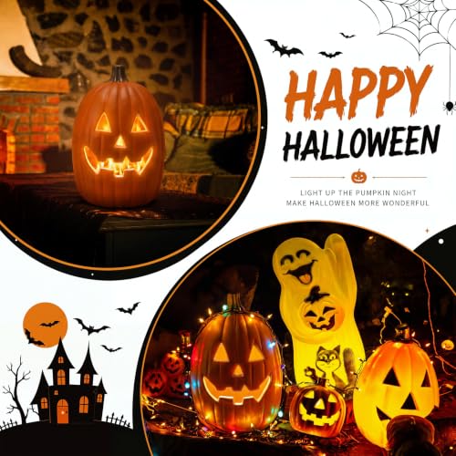 16-Inch LED Jack O Lantern Halloween Pumpkin Lantern - Light Up Decor