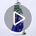 Glass Father Christmas Ornament - Handcrafted Holiday Tree Decoration