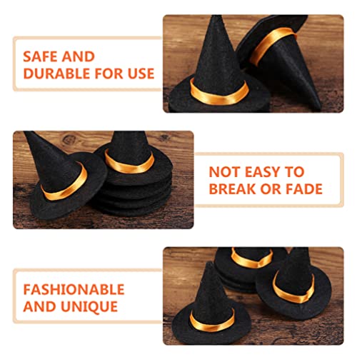 Halloween Mini Felt Witch Hat Bottle Topper - Party Decor & Craft Accessory