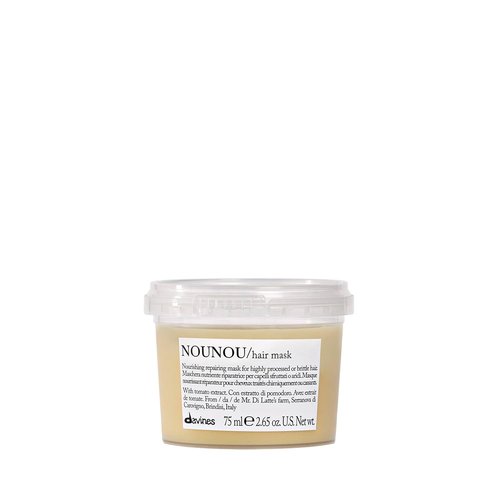 Davines NOUNOU Hair Mask - Nourishing Treatment for Bleached & Permed Hair | Adds Shine Weightlessly