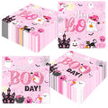 Pink Halloween Ghost Party Napkins 48pcs - Boo Day Birthday Decorations