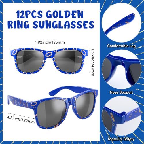 Blue and Gold Ring Party Favor Set - 48 Pieces, Birthday & Celebration