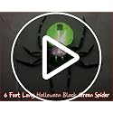 Halloween Inflatable Decorations Bundle with LED Spider Lights - Indoor Outdoor