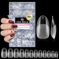 Oval Fake Nails 504PCS Gel Nail Tips - Medium Round Pre-Shaped, No Trace, Long Lasting