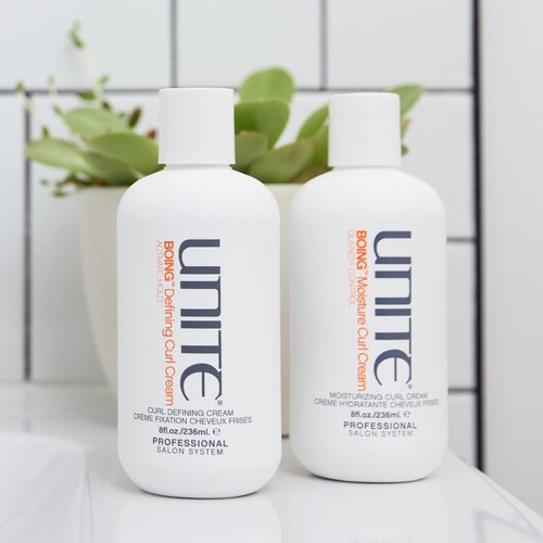 UNITE Hair - BOING Defining Curl Cream - Curl Activating Styling Cream for Frizz Control & Definition - 8 Fl Oz