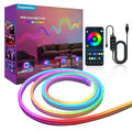 Neon Rope Light 6.56FT RGB LED Strip Light App & Button Control Waterproof