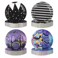 Heavy Duty Gothic Halloween Paper Plates 7 Inch - 60 Pack, Spooky Designs