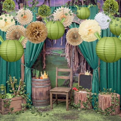 Green Monster Party Decorations Swamp Theme Kit - Reusable DIY Supplies