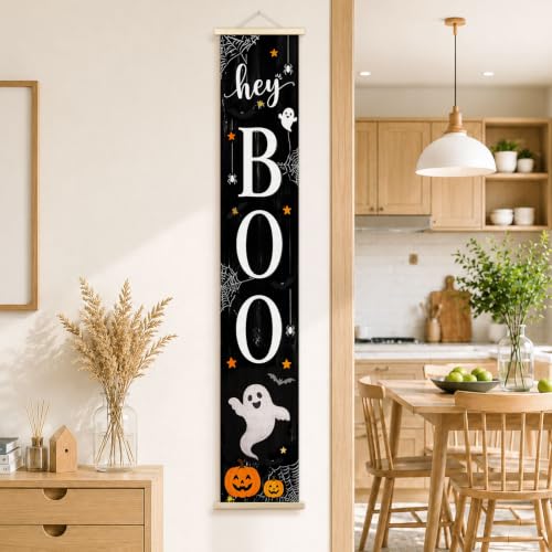 Halloween Ghost Boo Porch Door Banner Wall Decorations 8x47 - Halloween-02