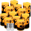 12-Pack Waterproof Flameless LED Candles with Remote & Timer - Ivory 2