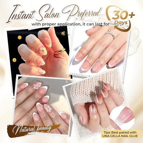 XS Almond Short Gel Nail Tips - 504PCS Full Cover False Nails with Deep Matte Texture