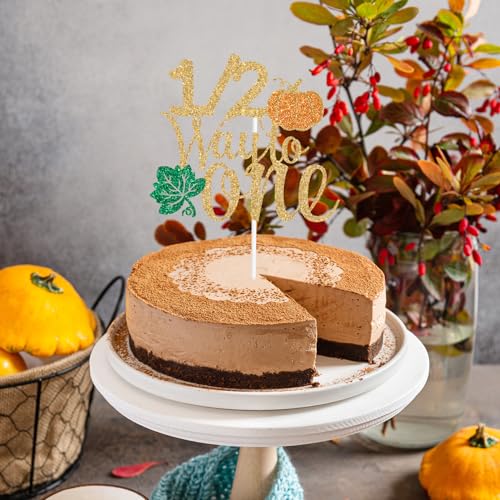 Fall Pumpkin Cake Topper Half Way to One Birthday Decor for Autumn Celebrations