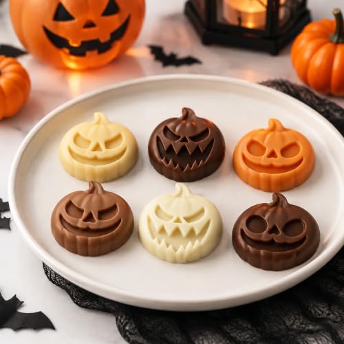 Halloween Pumpkin Silicone Mold Non-Stick Jack-O-Lantern Baking Mold