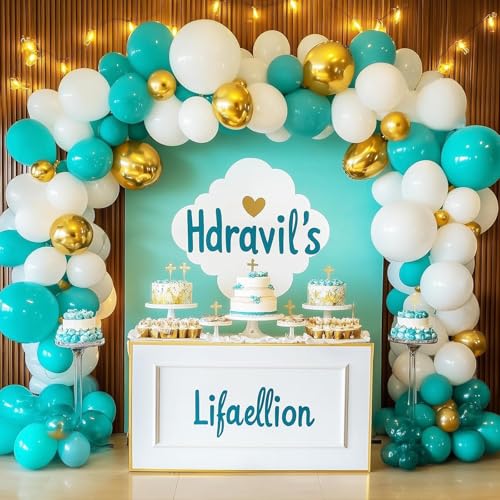 Teal Blue Balloon Arch Set 154pcs for Party Decor - Different Sizes
