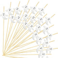 Ghost Halloween Toothpicks - 4.7 Inch Biodegradable Cocktail Picks for Party Food