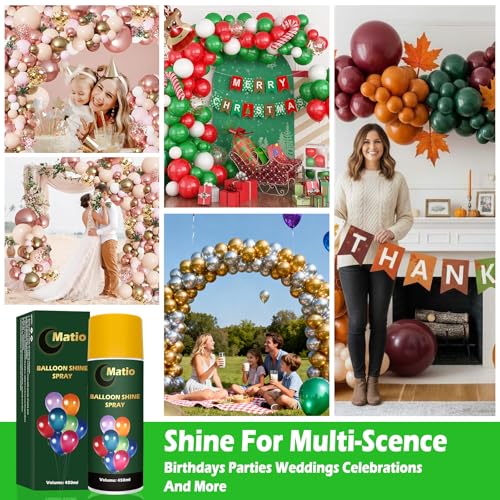 Balloon Shine Spray - Long-Lasting Gloss for Latex Balloons 16oz