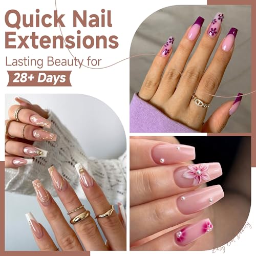 Medium Coffin Nail Tips Set 216PCS X-Soft False Nails with 12 Sizes - Professional DIY Gel Tips