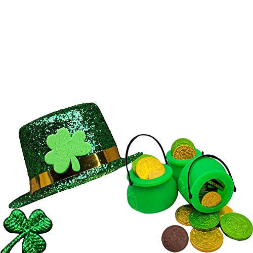 12-Pack Green Candy Cauldrons for Party Decorations - St. Patrick's & Halloween