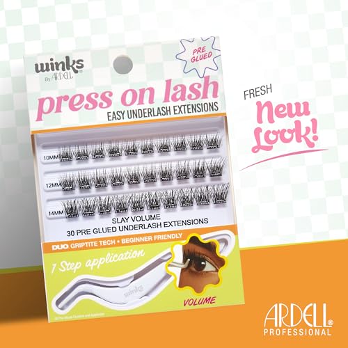 Volume Press On Eyelash Extensions - DIY Clusters, 30 Individual Natural Lashes - Pack of 1