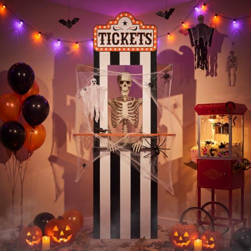 Halloween Ticket Booth Cardboard Stand 71 x 22 Inches Carnival Photo Prop
