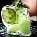 12oz Skull Wine Glass - Clear Novelty Drinkware for Spirits & Halloween Party (Medium, 1pc)