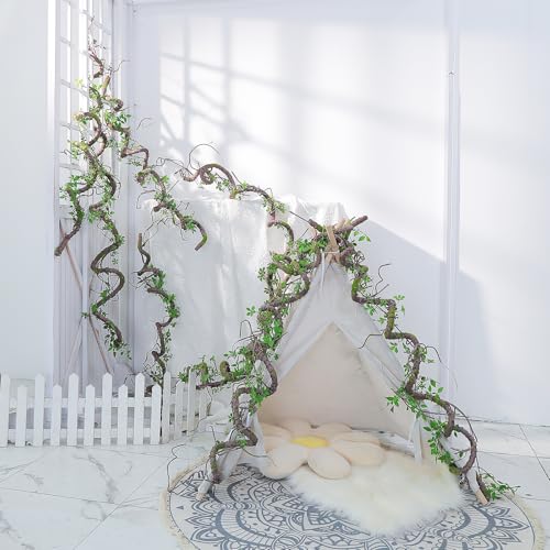 71-Inch Bendable Jungle Vine Garland with Lifelike Greenery for Decorations