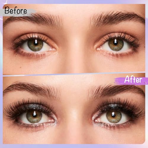 Fluffy Crisscross Wispy Lashes Wet Look D Curl False Eyelashes - 10 Pairs, Natural Volume, Reusable